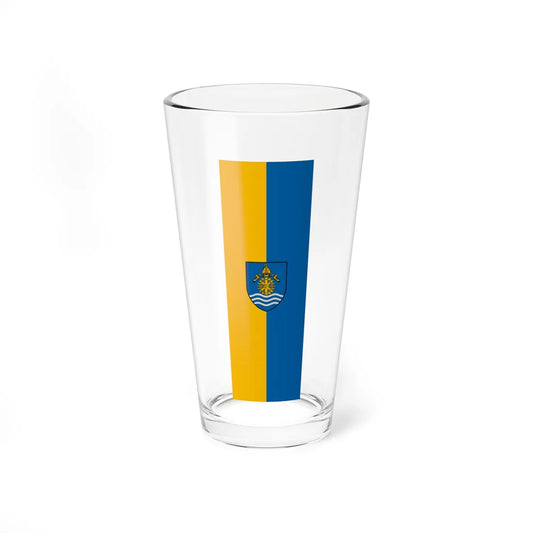 Flag of Puspokmolnari vertical (Hungary) Pint Glass 16oz 16oz - Go Mug Yourself