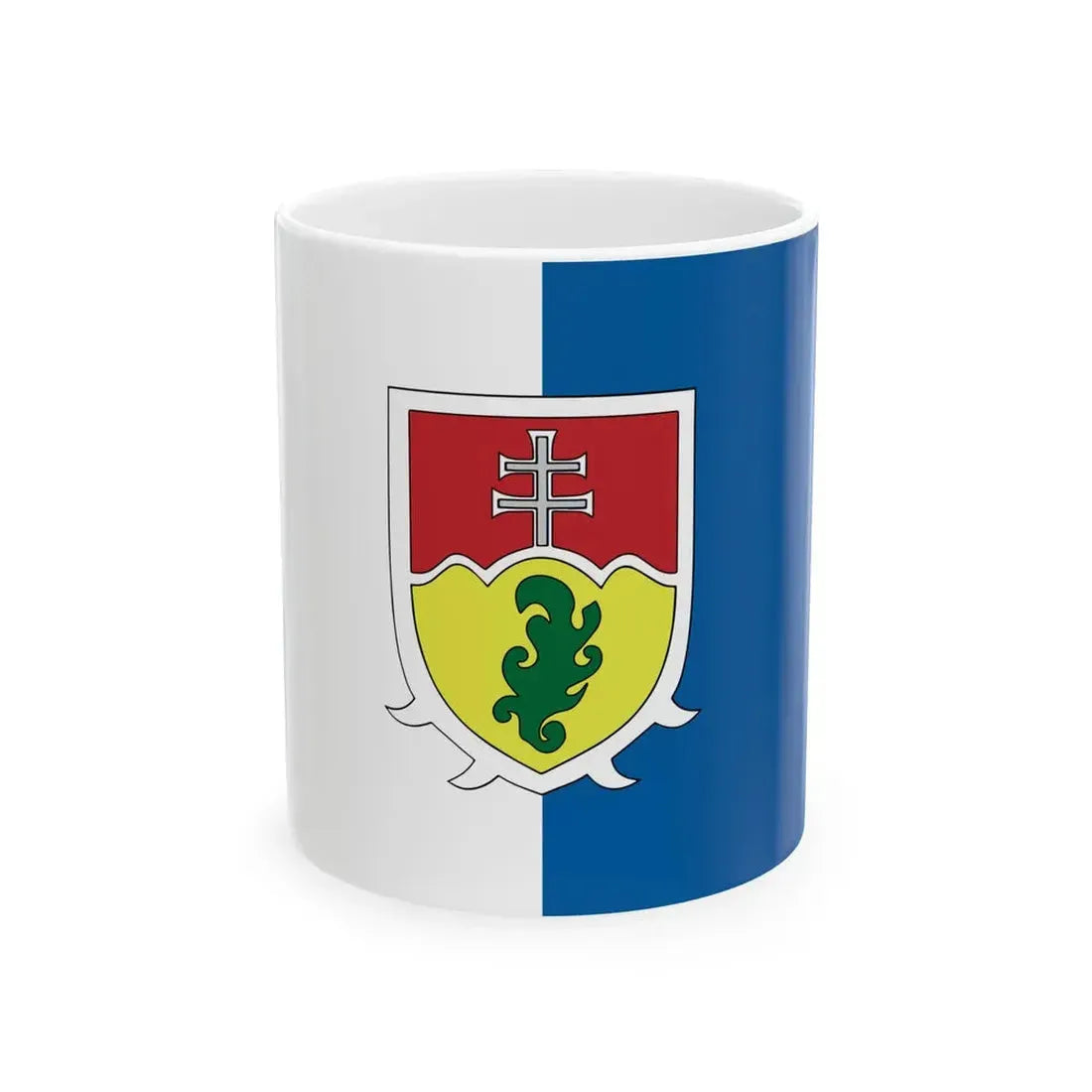 Flag of Puspokszilagy (Hungary) White Coffee Mug 11oz - Go Mug Yourself