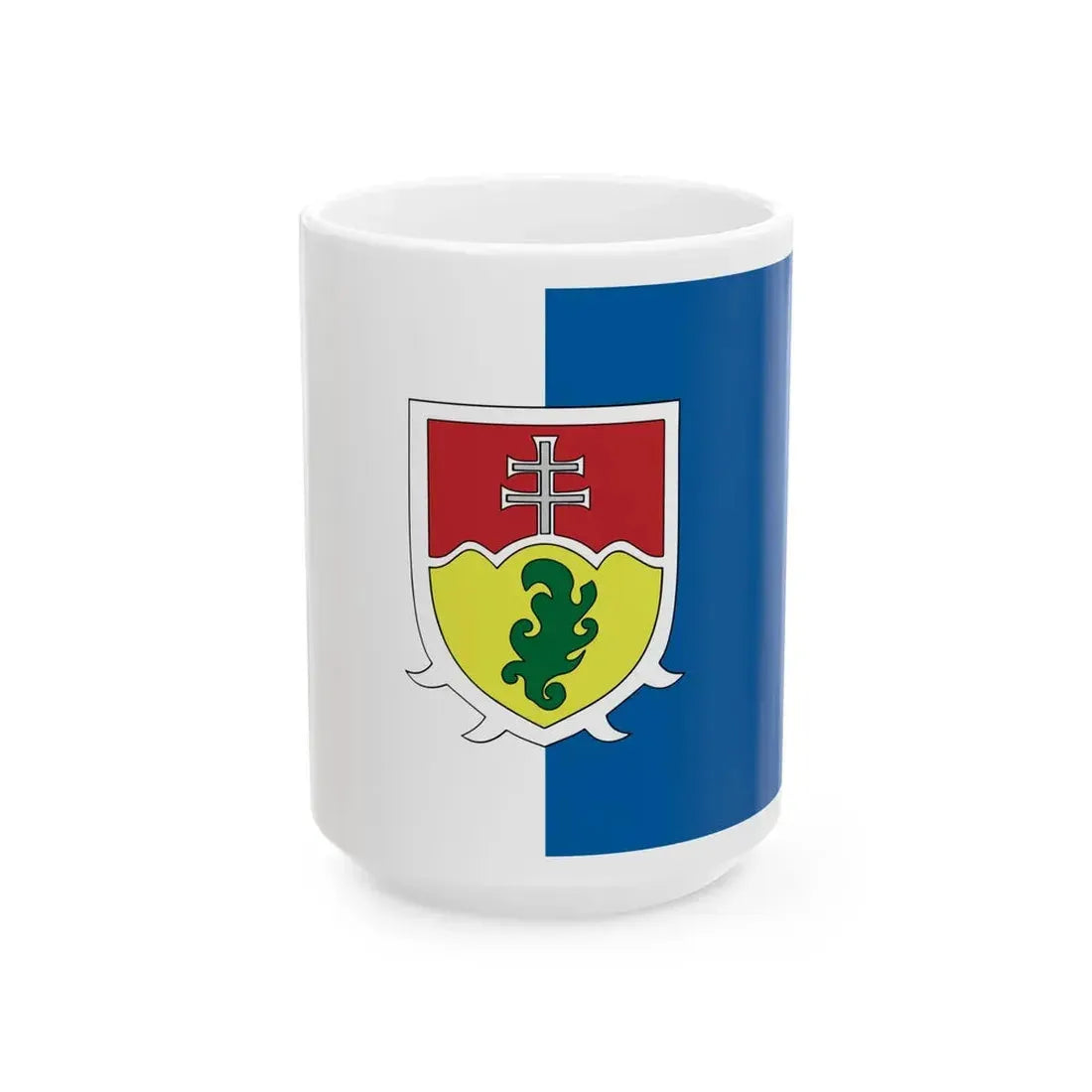 Flag of Puspokszilagy (Hungary) White Coffee Mug 15oz - Go Mug Yourself