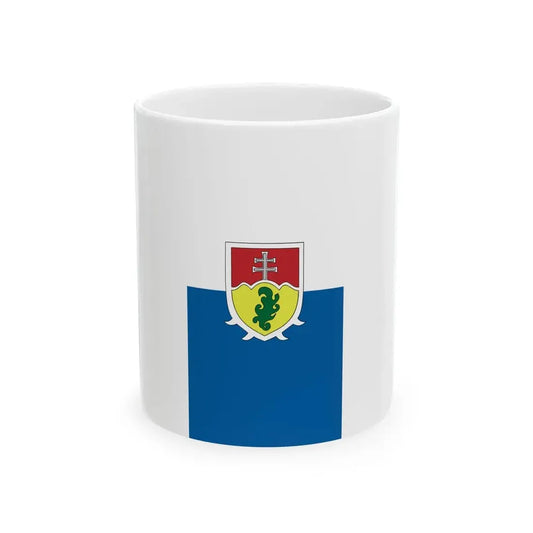 Flag of Puspokszilagy vertical (Hungary) White Coffee Mug 11oz - Go Mug Yourself