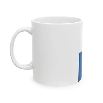 Flag of Puspokszilagy vertical (Hungary) White Coffee Mug - Go Mug Yourself