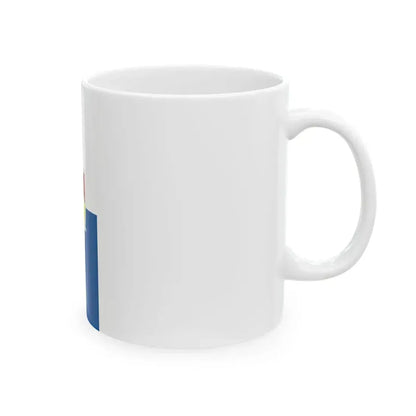 Flag of Puspokszilagy vertical (Hungary) White Coffee Mug - Go Mug Yourself