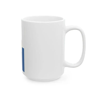 Flag of Puspokszilagy vertical (Hungary) White Coffee Mug - Go Mug Yourself