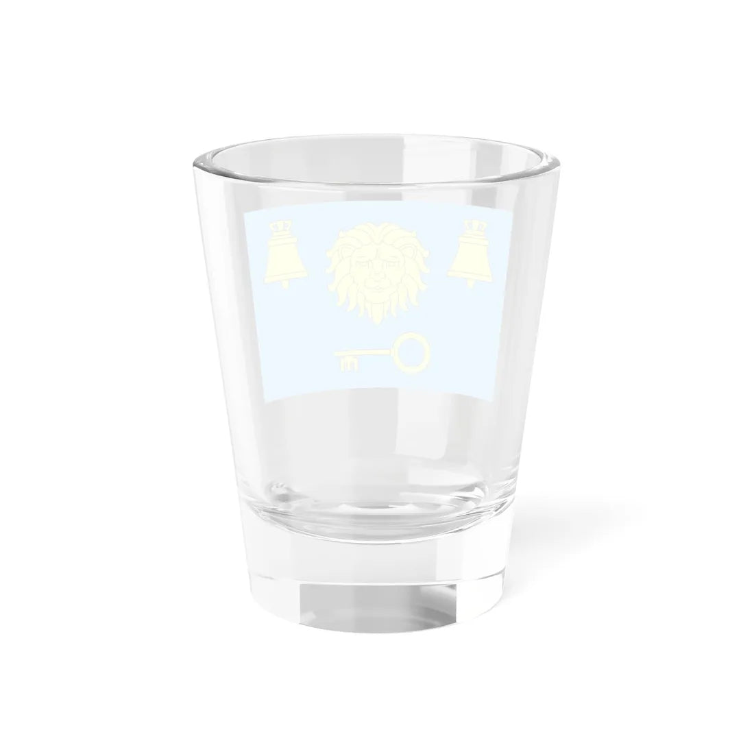 Flag of Pustomyty raion (Ukraine) Shot Glass 1.5oz - Go Mug Yourself