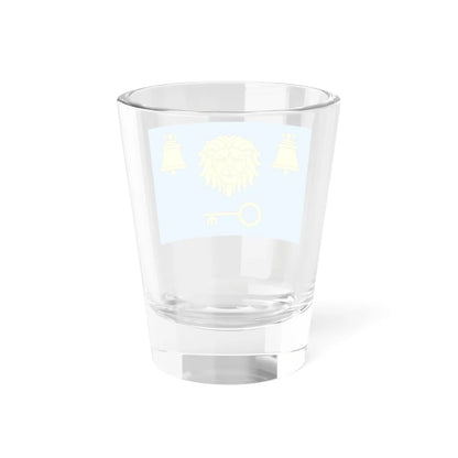 Flag of Pustomyty raion (Ukraine) Shot Glass 1.5oz - Go Mug Yourself