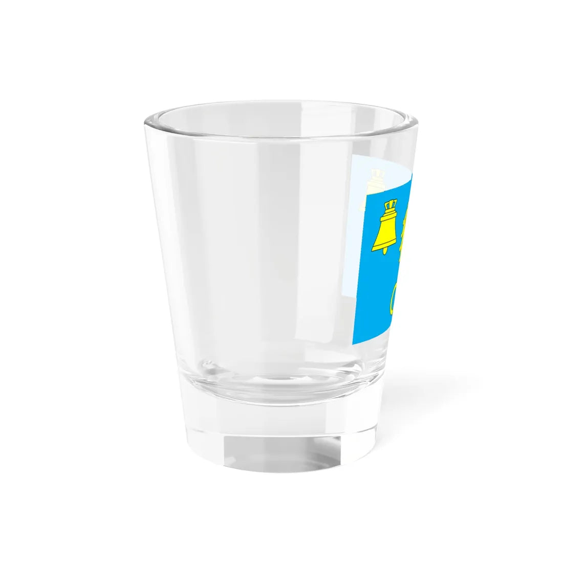 Flag of Pustomyty raion (Ukraine) Shot Glass 1.5oz - Go Mug Yourself