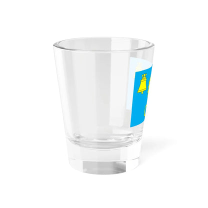 Flag of Pustomyty raion (Ukraine) Shot Glass 1.5oz - Go Mug Yourself