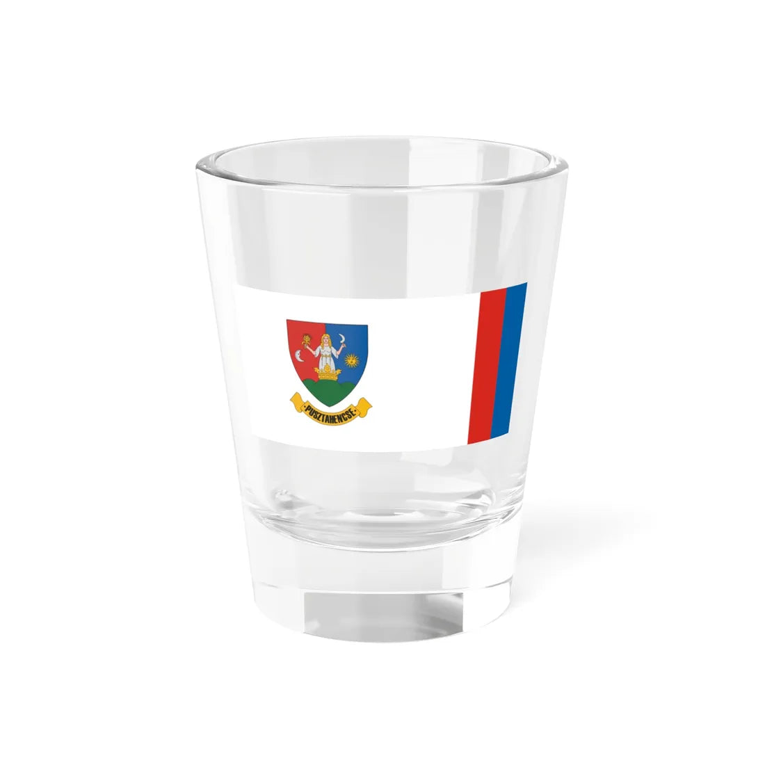 Flag of Pusztahencse (Hungary) Shot Glass 1.5oz 1.5oz - Go Mug Yourself