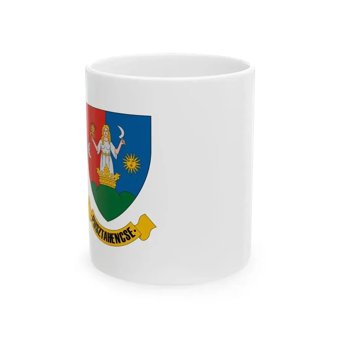 Flag of Pusztahencse (Hungary) White Coffee Mug 11oz - Go Mug Yourself