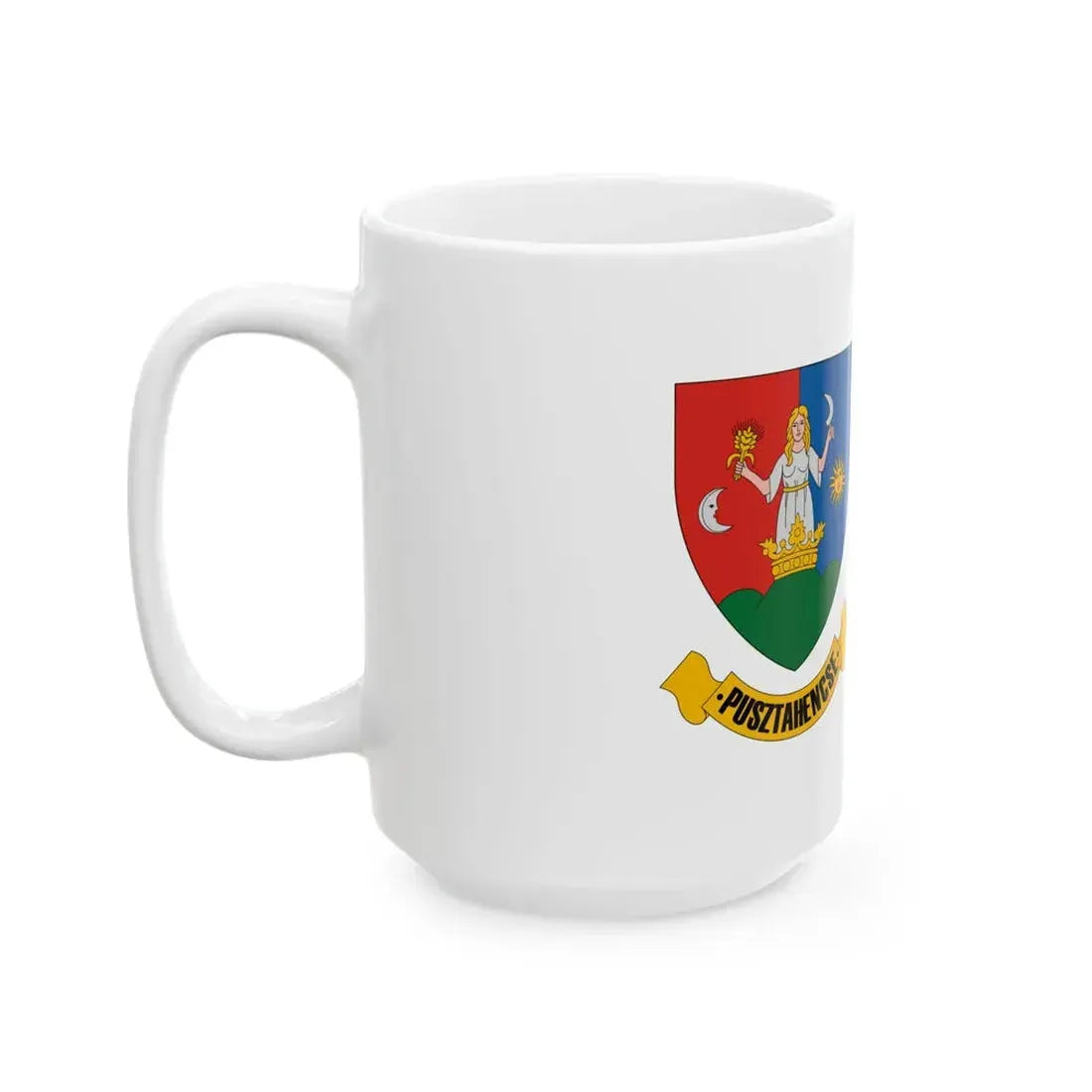 Flag of Pusztahencse (Hungary) White Coffee Mug - Go Mug Yourself
