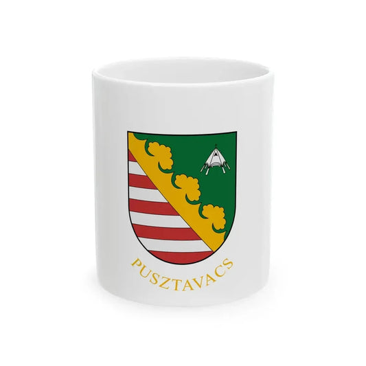 Flag of Pusztavacs (Hungary) White Coffee Mug 11oz - Go Mug Yourself