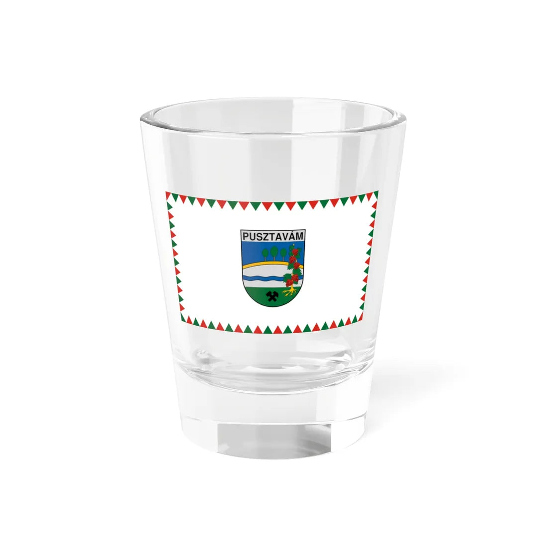 Flag of Pusztavam (Hungary) Shot Glass 1.5oz 1.5oz - Go Mug Yourself