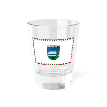 Flag of Pusztavam (Hungary) Shot Glass 1.5oz 1.5oz - Go Mug Yourself