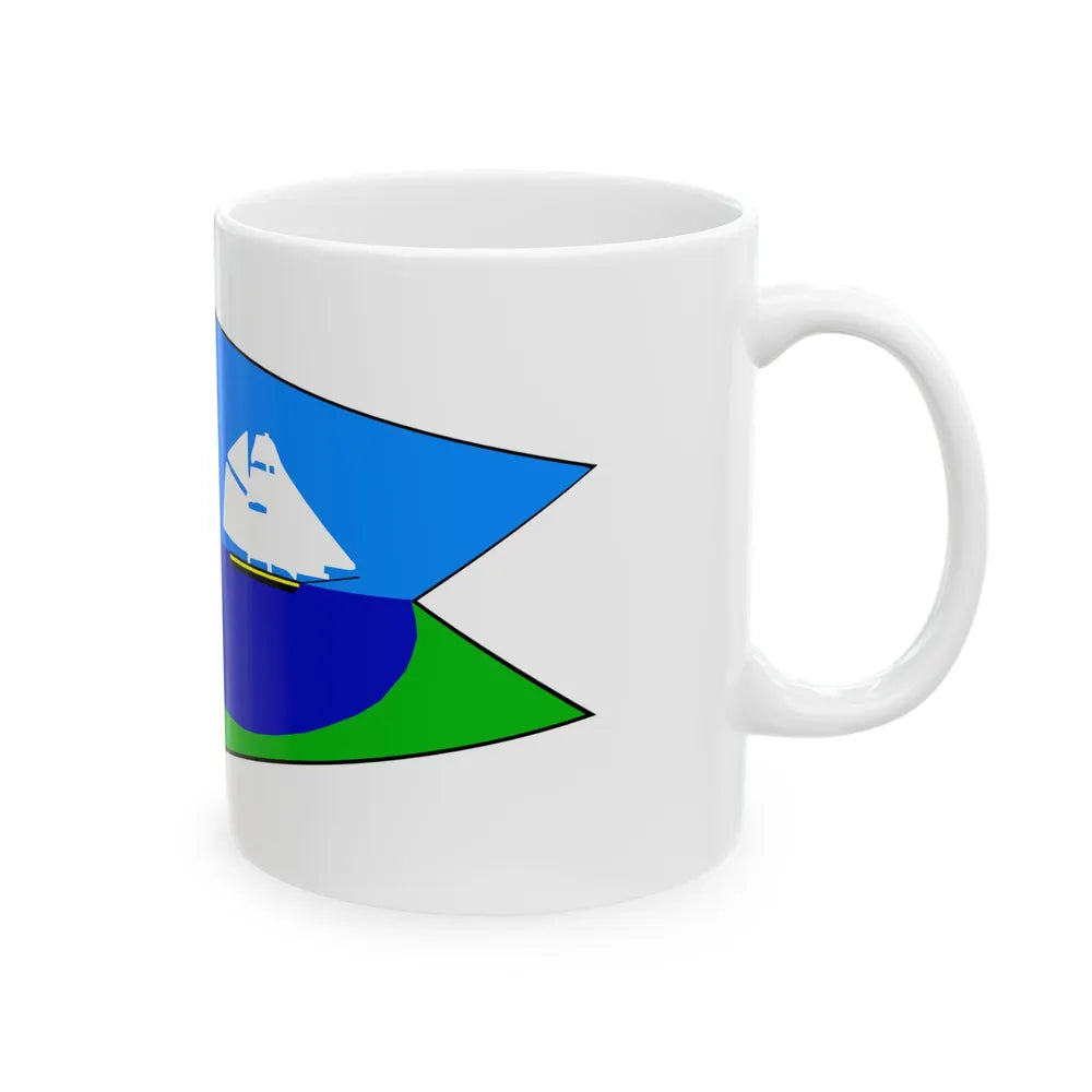 Flag of Put-in-Bay Ohio (United States) White Coffee Mug - Go Mug Yourself