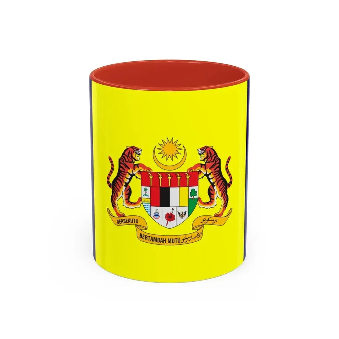 Flag of Putrajaya Malaysia - Accent Coffee Mug 11oz Red - Go Mug Yourself