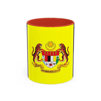 Flag of Putrajaya Malaysia - Accent Coffee Mug 11oz Red - Go Mug Yourself