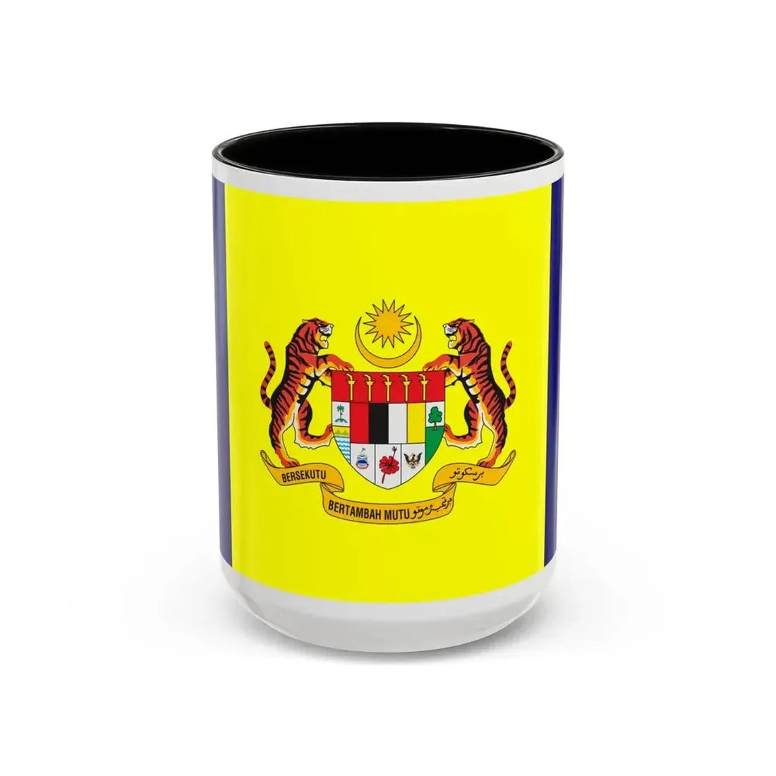 Flag of Putrajaya Malaysia - Accent Coffee Mug 15oz Black - Go Mug Yourself