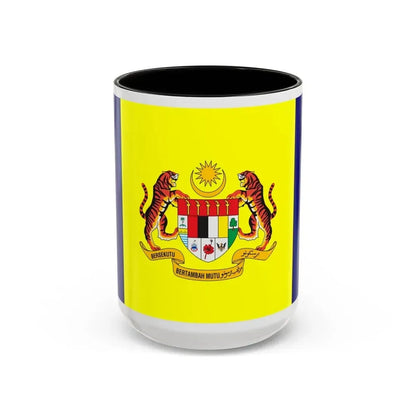 Flag of Putrajaya Malaysia - Accent Coffee Mug 15oz Black - Go Mug Yourself
