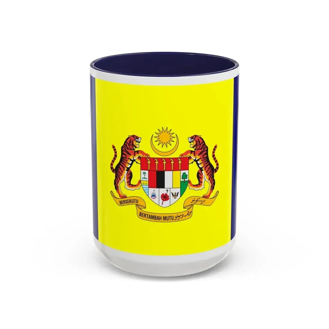 Flag of Putrajaya Malaysia - Accent Coffee Mug 15oz Navy - Go Mug Yourself