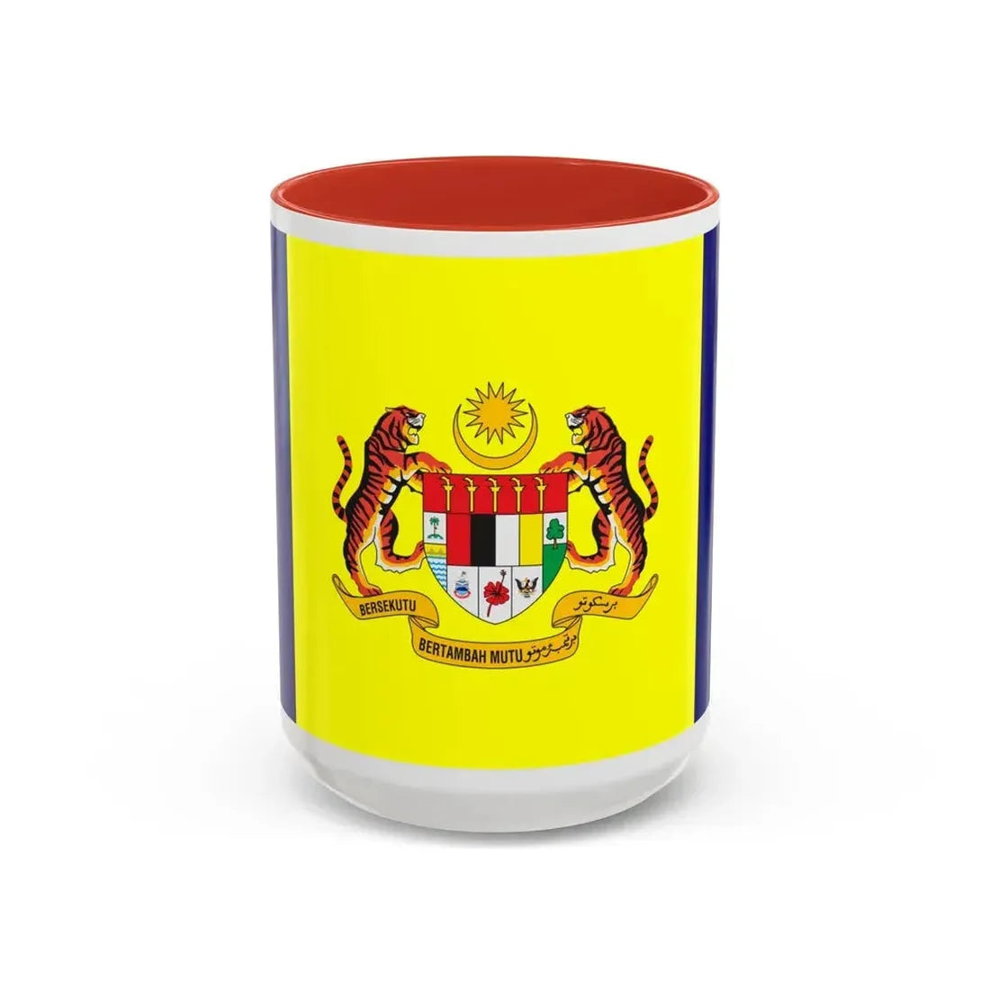 Flag of Putrajaya Malaysia - Accent Coffee Mug 15oz Red - Go Mug Yourself
