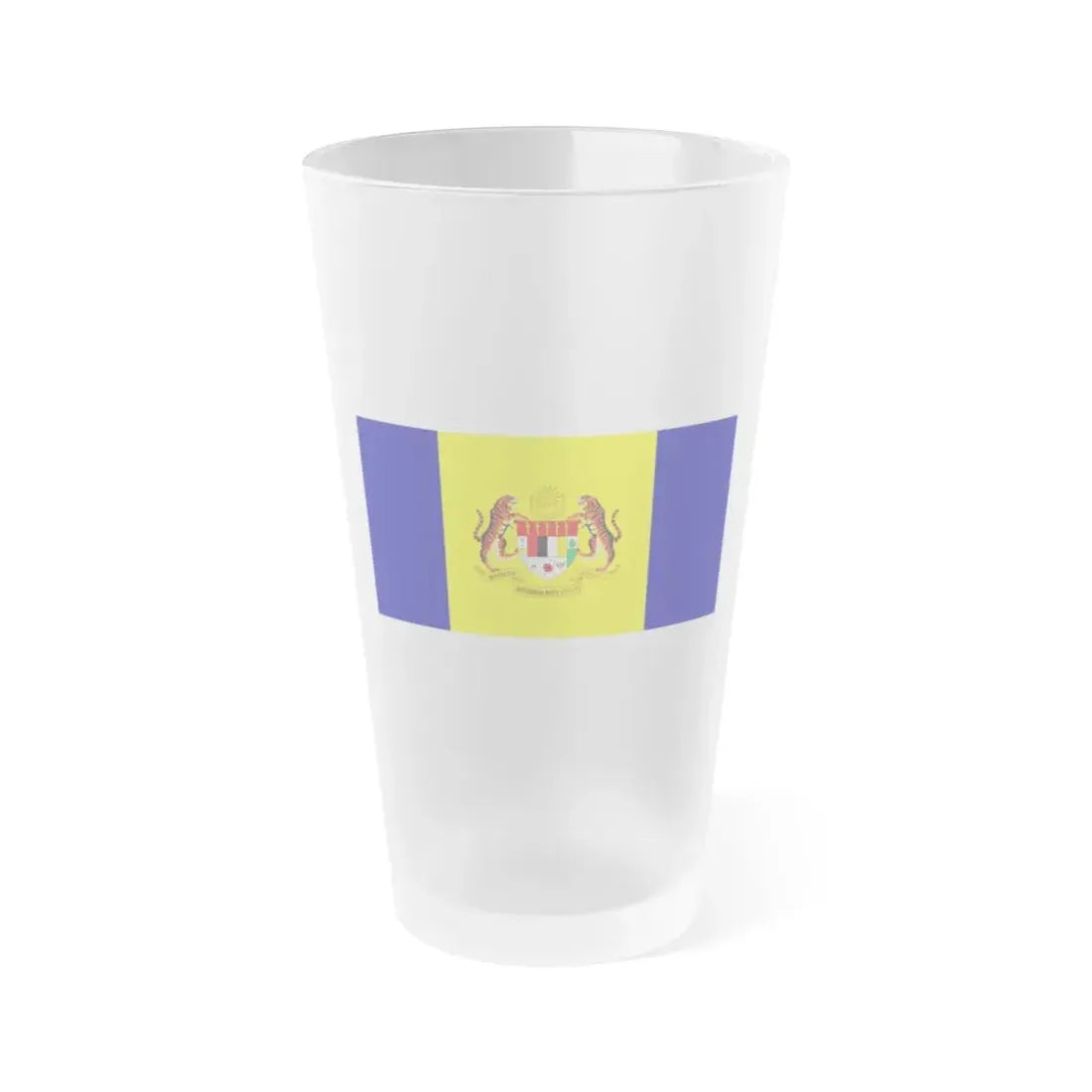 Flag of Putrajaya Malaysia - Frosted Pint Glass 16oz 16oz Frosted - Go Mug Yourself