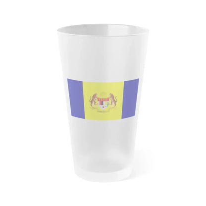 Flag of Putrajaya Malaysia - Frosted Pint Glass 16oz 16oz Frosted - Go Mug Yourself