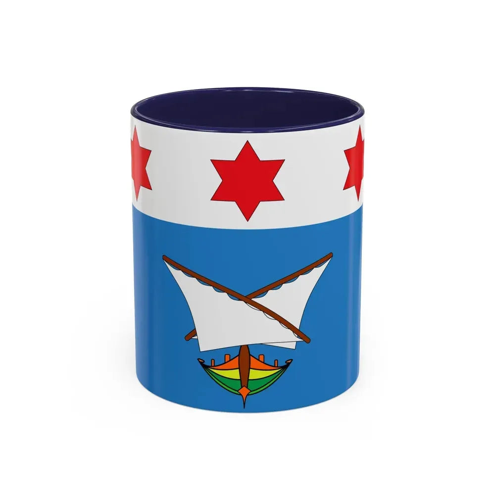Flag of Qala Malta - Accent Coffee Mug 11oz Navy - Go Mug Yourself