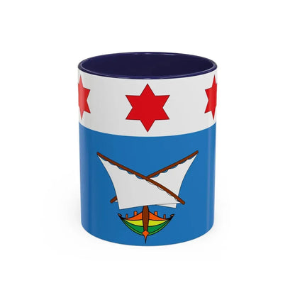 Flag of Qala Malta - Accent Coffee Mug 11oz Navy - Go Mug Yourself