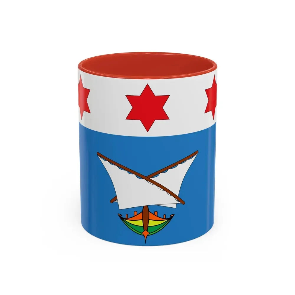 Flag of Qala Malta - Accent Coffee Mug 11oz Red - Go Mug Yourself
