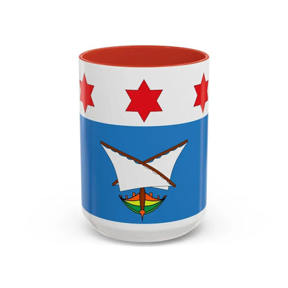 Flag of Qala Malta - Accent Coffee Mug 15oz Red - Go Mug Yourself