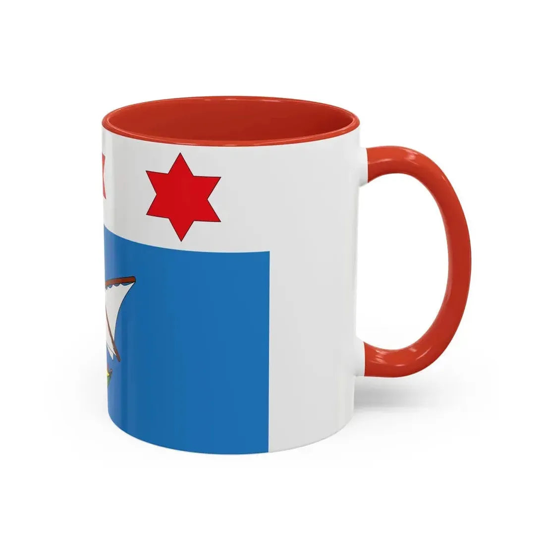 Flag of Qala Malta - Accent Coffee Mug - Go Mug Yourself
