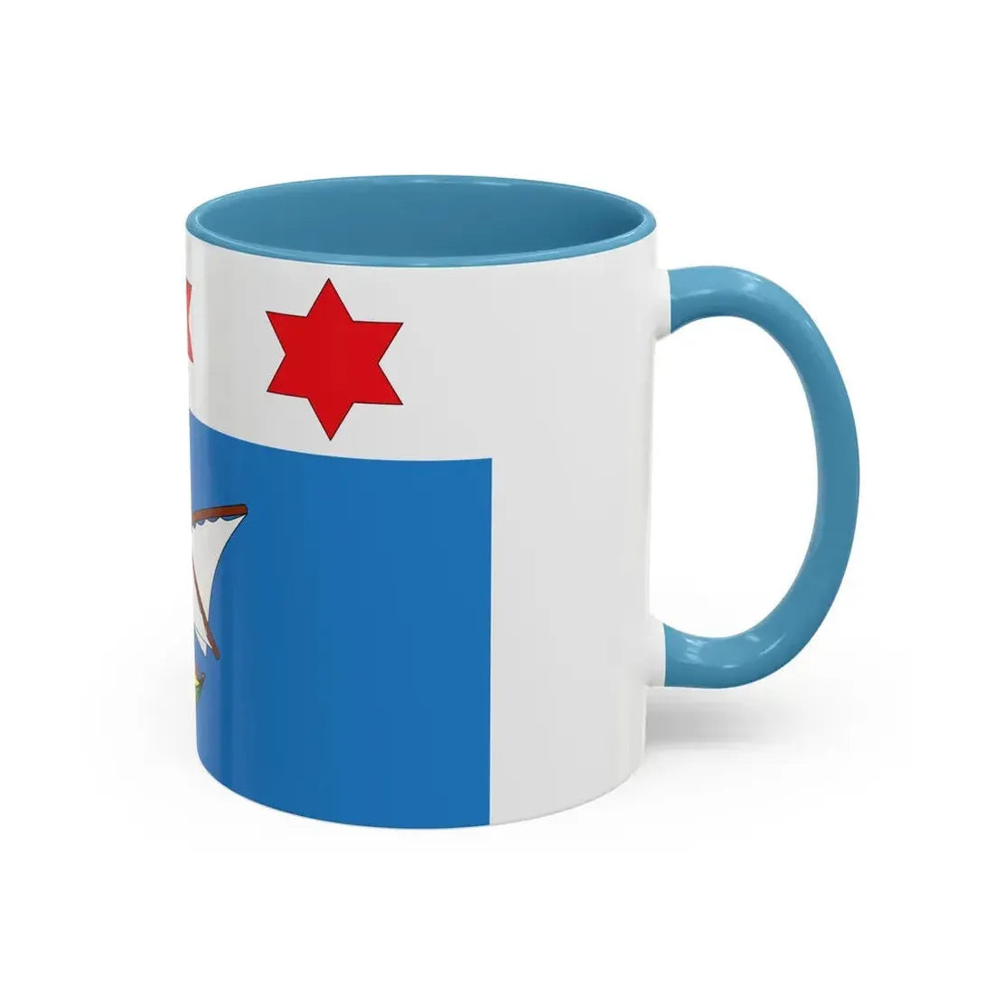Flag of Qala Malta - Accent Coffee Mug - Go Mug Yourself