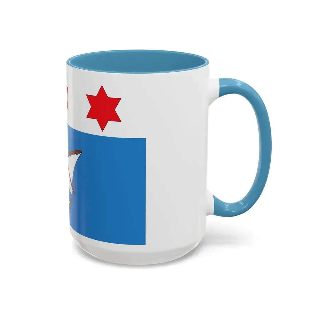 Flag of Qala Malta - Accent Coffee Mug - Go Mug Yourself