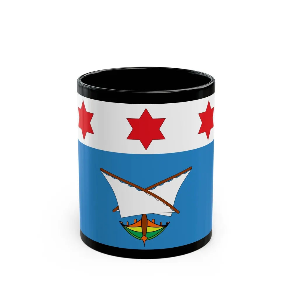 Flag of Qala Malta - Black Coffee Mug-11oz-Go Mug Yourself