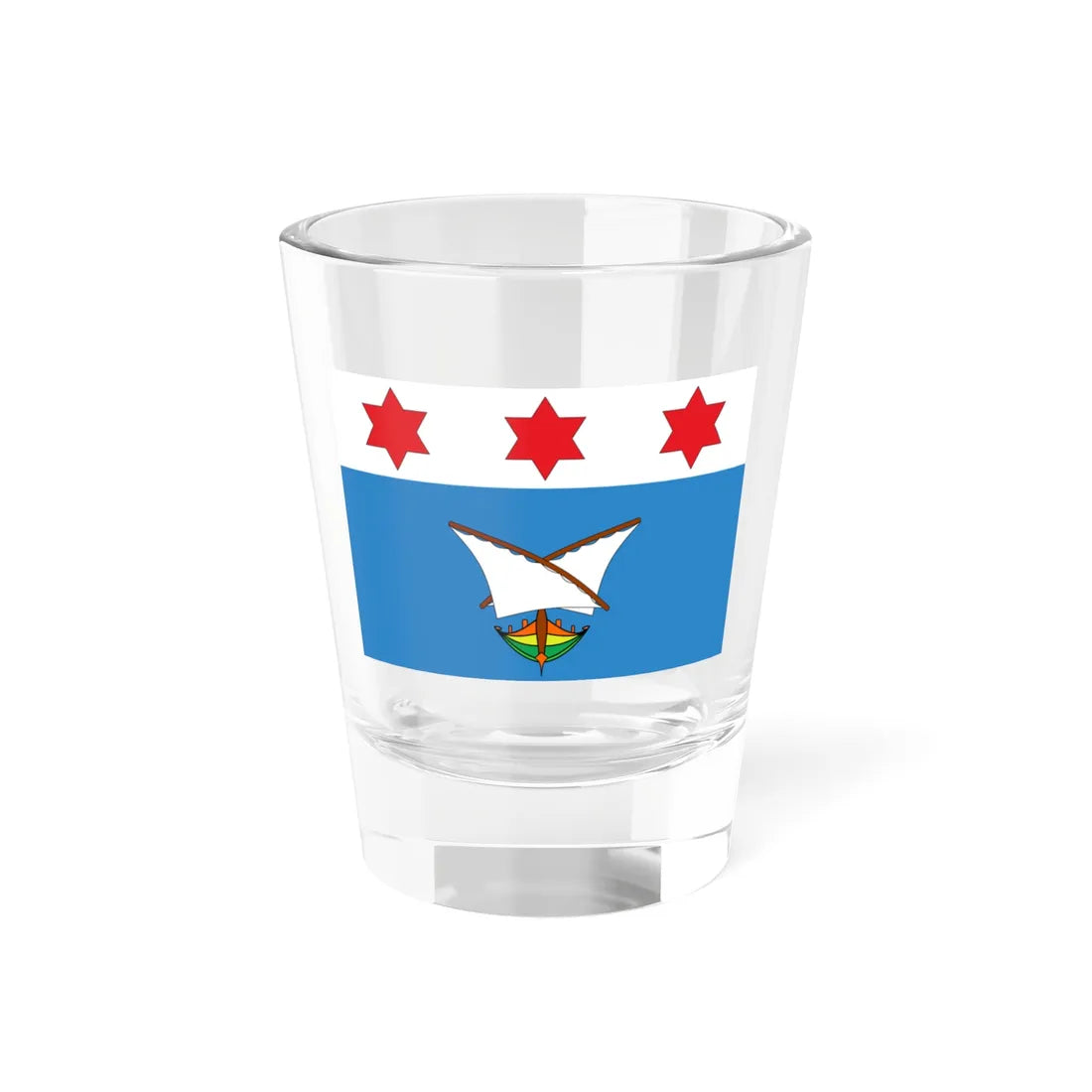 Flag of Qala (Malta) Shot Glass 1.5oz 1.5oz - Go Mug Yourself