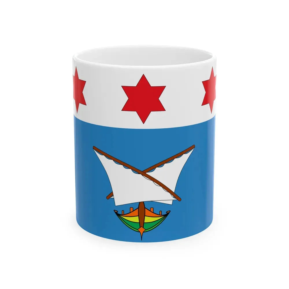 Flag of Qala Malta - White Coffee Mug 11oz - Go Mug Yourself