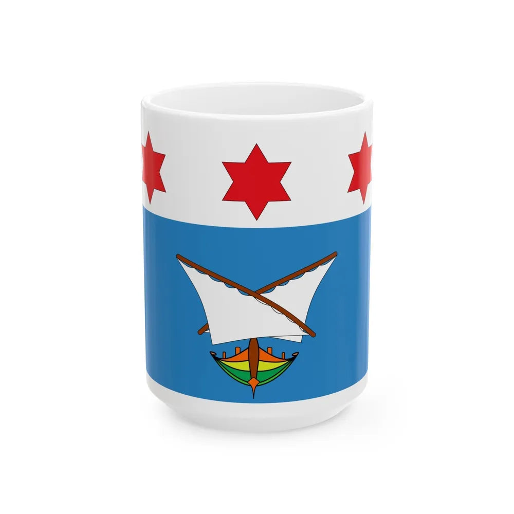 Flag of Qala Malta - White Coffee Mug-15oz-Go Mug Yourself