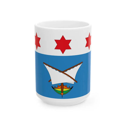 Flag of Qala Malta - White Coffee Mug 15oz - Go Mug Yourself