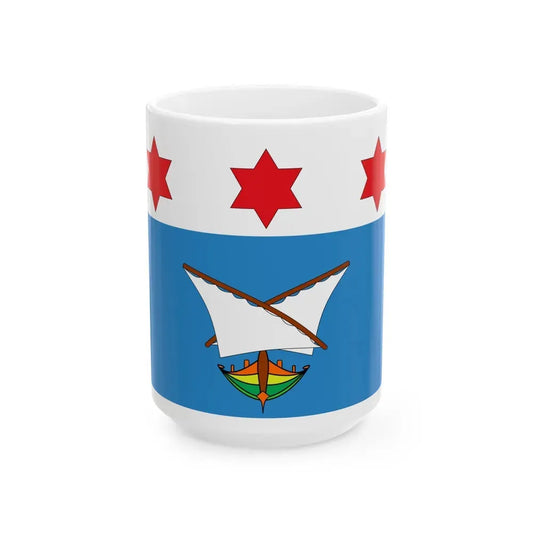 Flag of Qala Malta - White Coffee Mug 15oz - Go Mug Yourself
