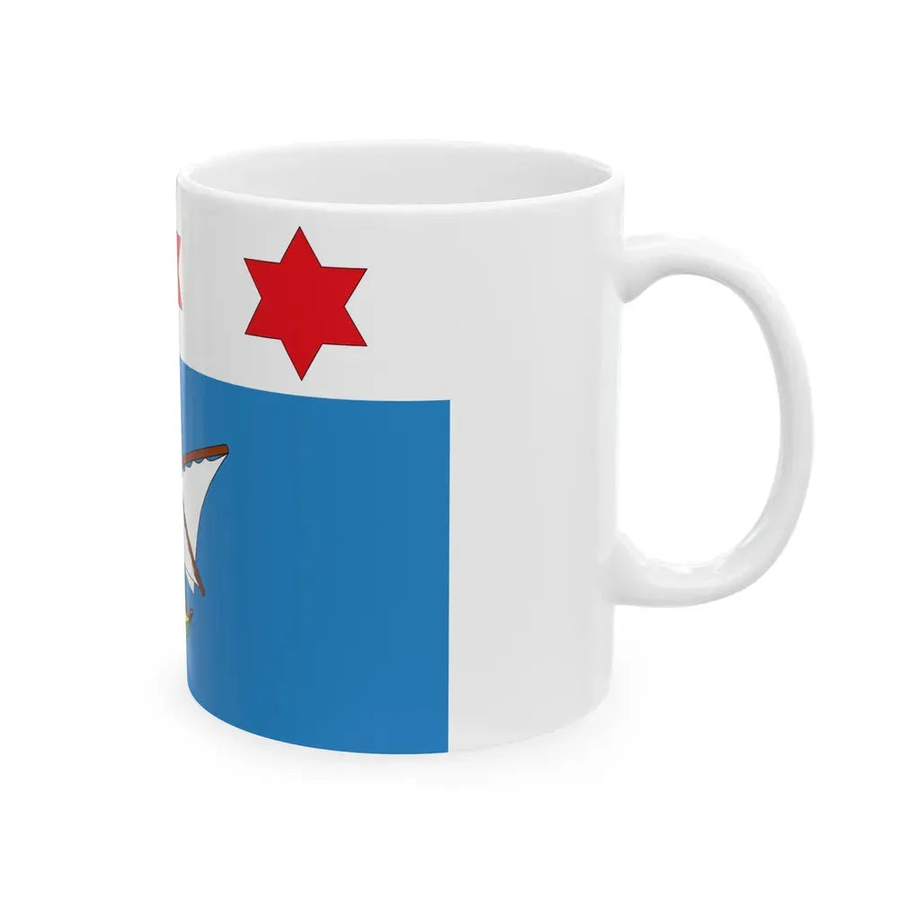 Flag of Qala Malta - White Coffee Mug - Go Mug Yourself
