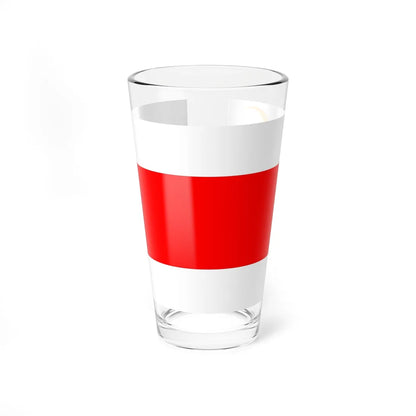 Flag of Qatar 1916 (Qatar) Pint Glass 16oz 16oz - Go Mug Yourself