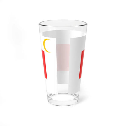 Flag of Qatar 1916 (Qatar) Pint Glass 16oz - Go Mug Yourself