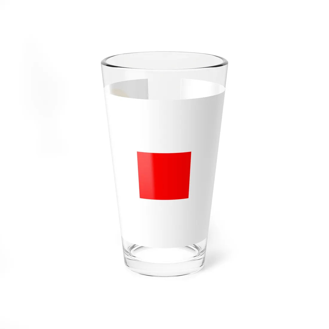 Flag of Qatar 1916 reported variant (Qatar) Pint Glass 16oz 16oz - Go Mug Yourself