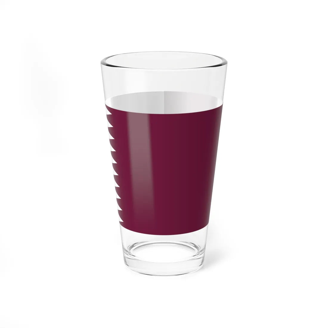 Flag of Qatar 1933-1936 (Qatar) Pint Glass 16oz 16oz - Go Mug Yourself