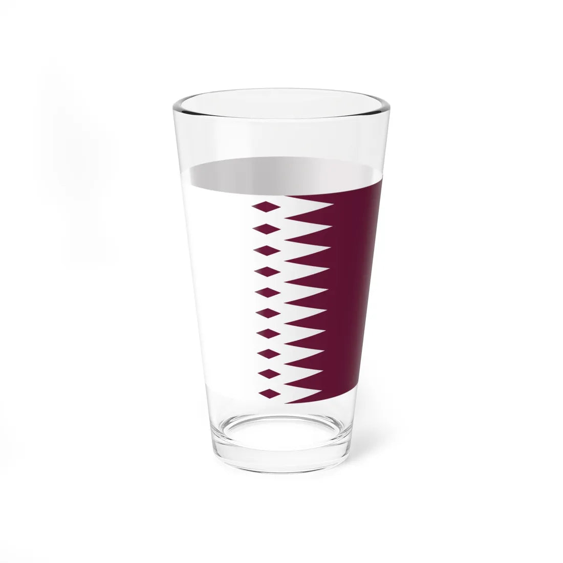 Flag of Qatar 1933-1936 (Qatar) Pint Glass 16oz - Go Mug Yourself