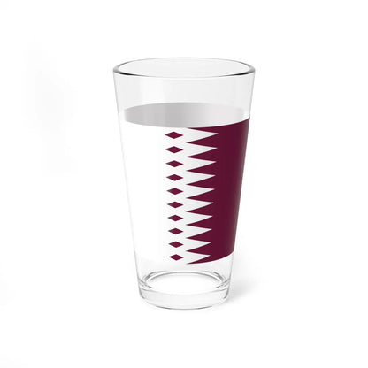 Flag of Qatar 1933-1936 (Qatar) Pint Glass 16oz - Go Mug Yourself