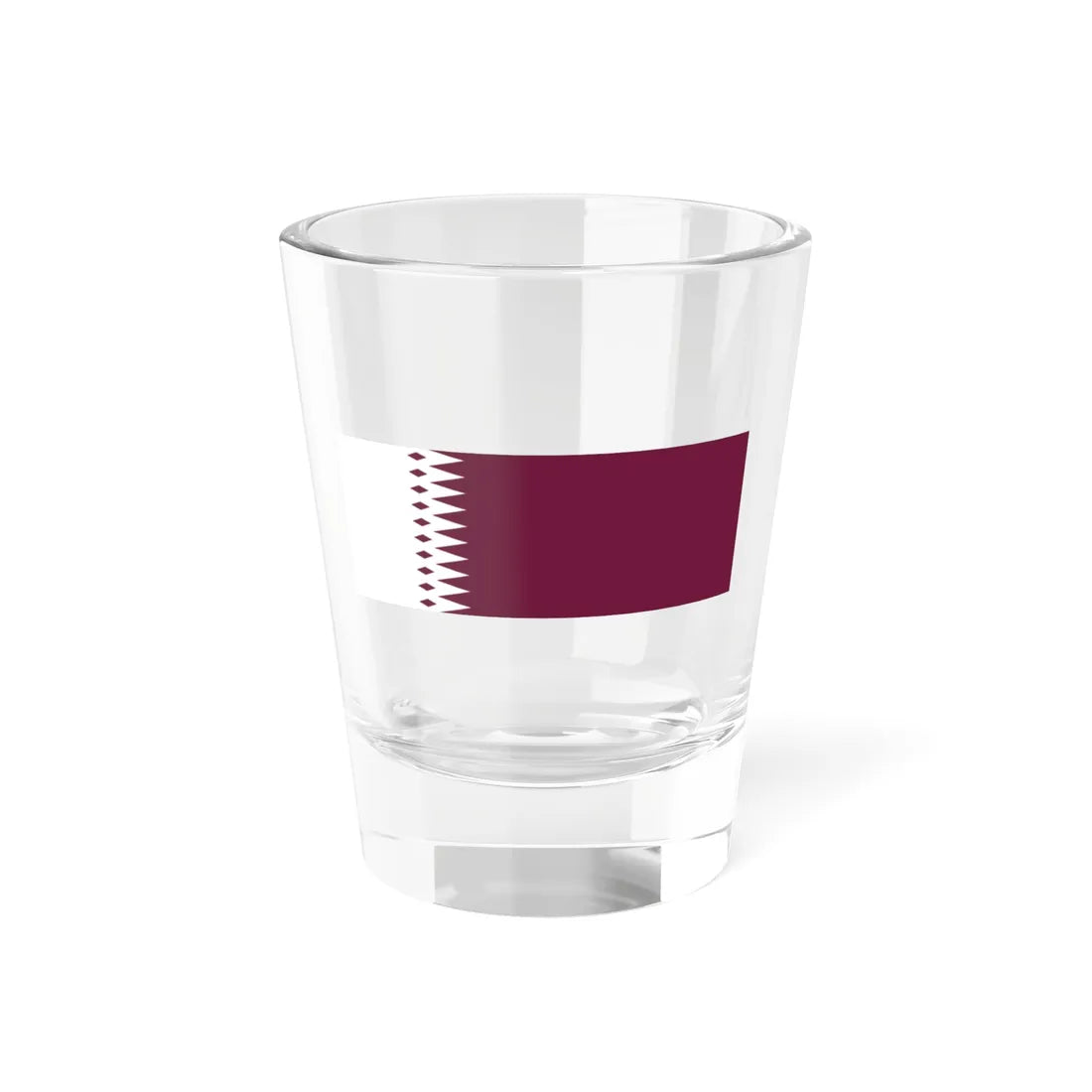 Flag of Qatar 1933-1936 (Qatar) Shot Glass 1.5oz 1.5oz - Go Mug Yourself