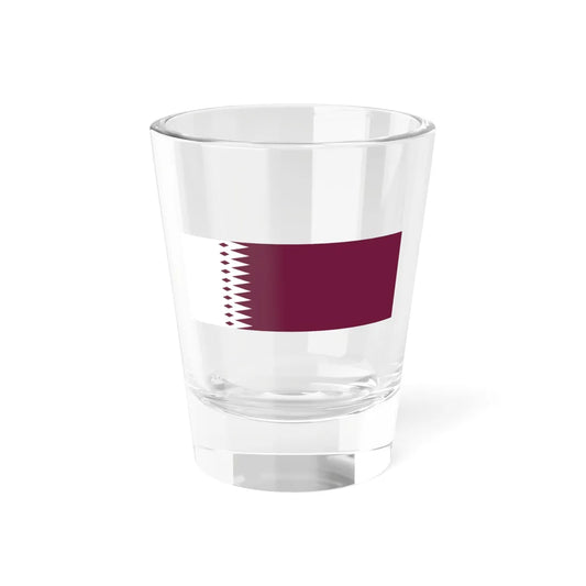 Flag of Qatar 1933-1936 (Qatar) Shot Glass 1.5oz 1.5oz - Go Mug Yourself