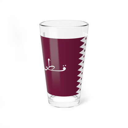 Flag of Qatar 1936-1949 3-2 (Qatar) Pint Glass 16oz 16oz - Go Mug Yourself