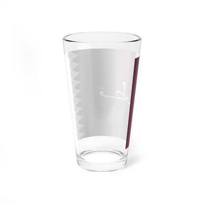 Flag of Qatar 1936-1949 3-2 (Qatar) Pint Glass 16oz - Go Mug Yourself